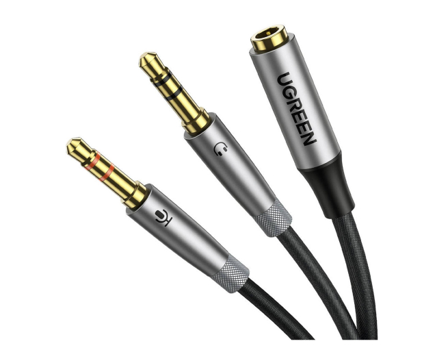 UGREEN AV193 Rozdzielacz audio AUX słuchawki + mikrofon do kabel mi - 1489022 - zdjęcie